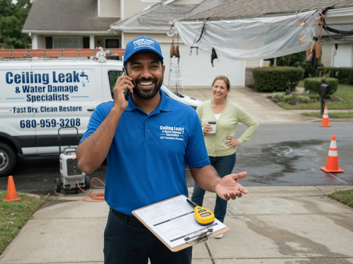Ceiling Leak Cleanup Menominee, MI FAQs